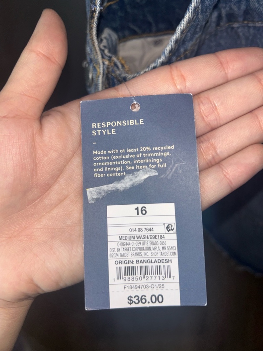 Universal Thread Blue Denim Short Overalls - Picture 4 of 5